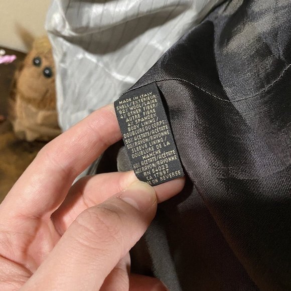 Banana Republic Mens Blazer 42L Brown Solid Wool 3-Button Sport Coat Jacket - Picture 6 of 11